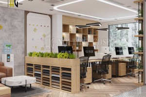 Một số mẫu thiết kế văn phòng đẹp nội thất Cosp